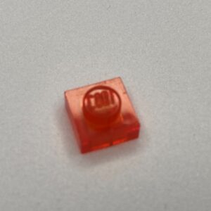 COBI: Plate 1 x 1 - trans-red