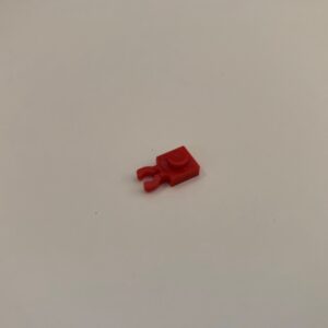 COBI: Plate Modified 1 x 1 with Clip Vertical - red (czerwony)