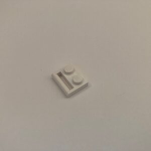 COBI: Plate Modified 1 x 2 with Handlebar on Long Side - white (bialy)
