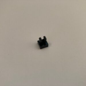COBI: Tile Modified 1 x 1 with Clip on Top - graphite (grafitowy)