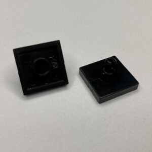 COBI: Turntable, Tile 2 x 2 with 3mm Pin - black (czarny)