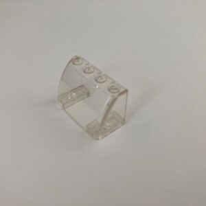 COBI: Roof Brick 2 x 4 x 2 Curved with Hollow Back - colorless (bezbarwny)