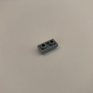 COBI: Plate Modified 1 x 2 with Studs on Both Sides - grey (nowy szary)