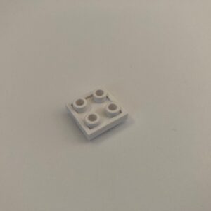 COBI: Plate Modified 2 x 2 with Studs on Both Sides - white (bialy)