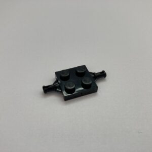 COBI: Plate Modified 2 x 2 with 2 Wheel Holders - black (czarny)