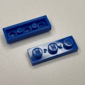 COBI: Plate 1 x 3 (with Solid Pins) - blue (niebieski)