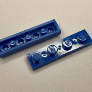 COBI: Plate 1 x 4 (with Solid Pins) - blue (niebieski)