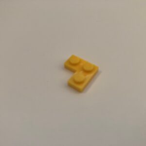 COBI: Plate 2 x 2 Corner (with Solid Pins) - yellow (zolty)
