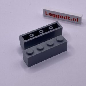 COBI: Brick 1 x 4 (with Hollow Pins, Mold Pip Pivot) - new grey (nowy szary)