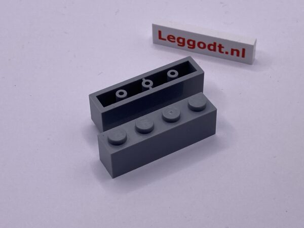 COBI: Brick 1 x 4 (with Hollow Pins, Mold Pip Pivot) - new grey (nowy szary)