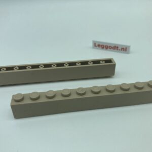 COBI: Brick 1 x 10 (with Mold Pip Pivot, Hollow Pins) - beige (bezowy)