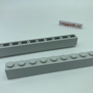 COBI: Brick 1 x 10 (with Mold Pip Pivot, Hollow Pins) - light grey (jasno szary)