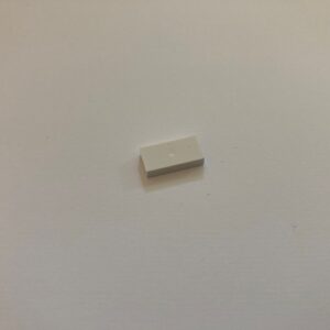 COBI: Tile 1 x 2 (with Solid Pin) - white (bialy)