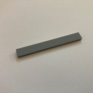 COBI: Tile 1 x 8 (with Solid Pins) - grey (nowy szary)