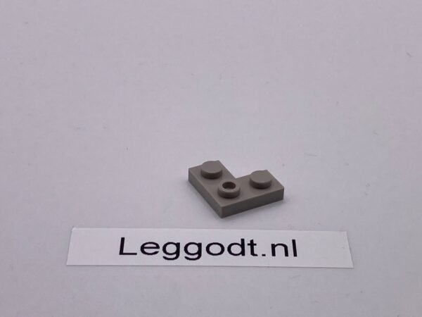 LASER PEGS: Plate 2 x 2 Corner - light grey