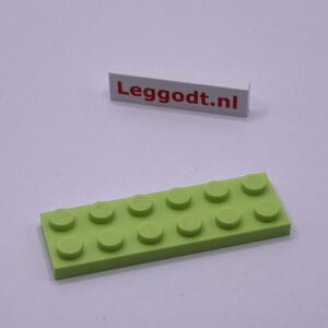 COBI: Plate 2 x 6 (with Mold Pip Side) - bright green (jasnozielony)