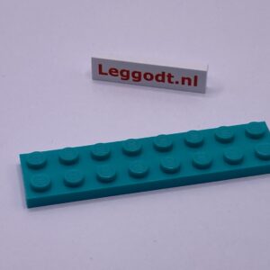 COBI: Plate 2 x 8 (with Mold Pip Side) - turquoise (turkus)