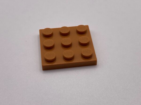 COBI: Plate 3 x 3 - light brown (jasnobrazowy)