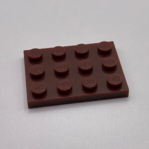 COBI: Plate 3 x 4 - dark brown (ciemny braz)