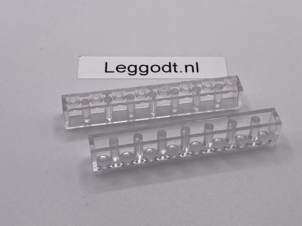 COBI: Brick 1 x 8 (with Solid Pins) - colorless (bezbarwny)