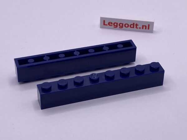 COBI: Brick 1 x 8 (with Solid Pins) - dark blue (ciemny niebieski)