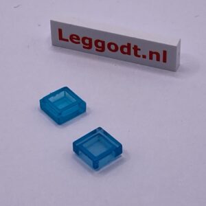 COBI: Tile 1 x 1 with Groove - trans-light blue