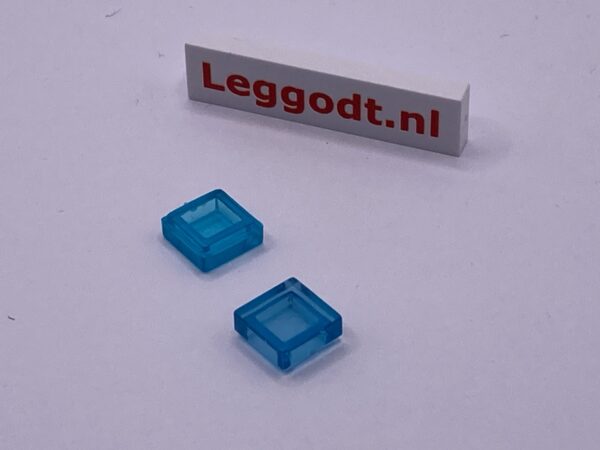 COBI: Tile 1 x 1 with Groove - trans-light blue