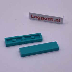 COBI: Tile 1 x 4 without Groove (with Solid Pins) - turquoise (turkus)