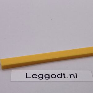 COBI: Tile 1 x 10 without Groove (with Solid Pins) - bright yellow (jasnoz&oacute;lty)