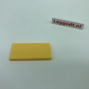 COBI: Tile 2 x 4 with Groove - bright yellow (jasnozólty)