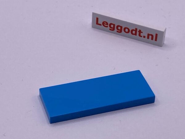 COBI: Tile 2 x 5 without Groove - medium blue