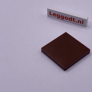 COBI: Tile 3 x 3 without Groove - dark brown (ciemny braz)
