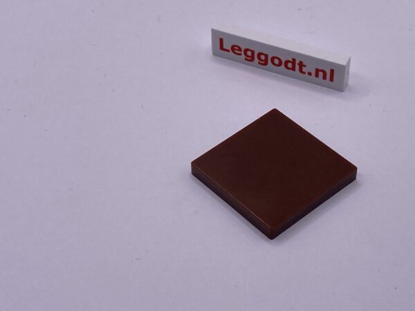 COBI: Tile 3 x 3 without Groove - dark brown (ciemny braz)
