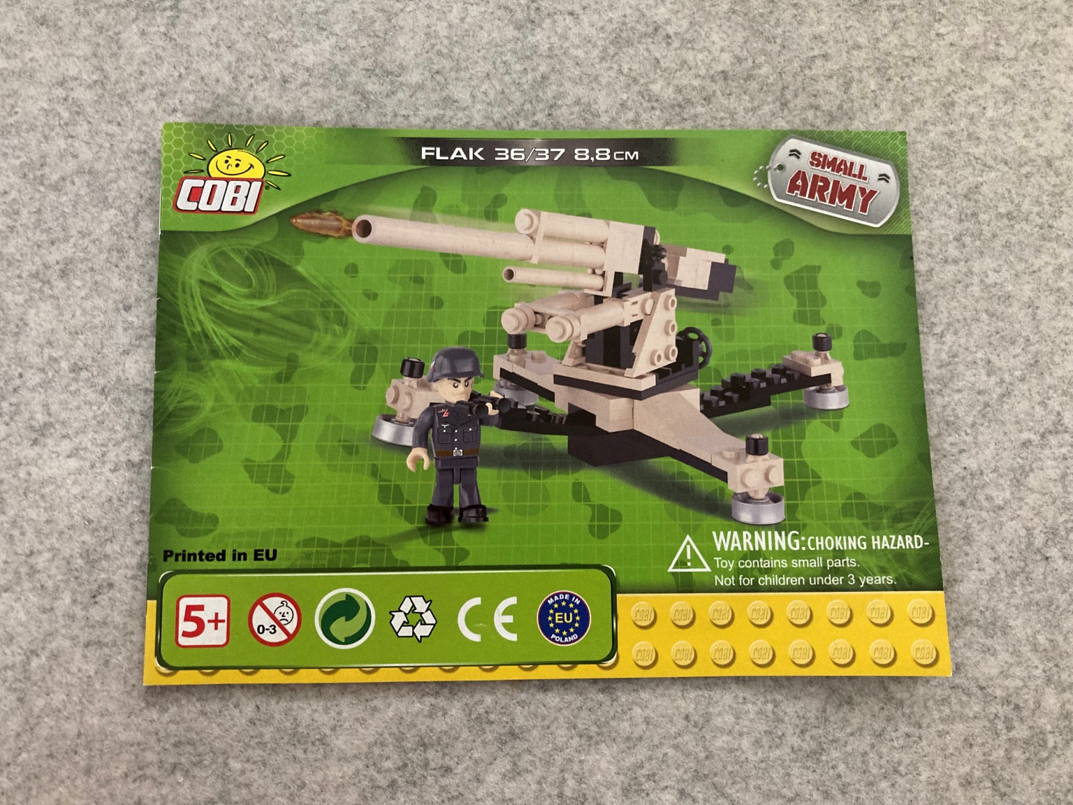COBI Set Costruzione Flak 8,8 Cm Company Of Heroes 3 - Modello Scala 1:35, 225 Pezzi