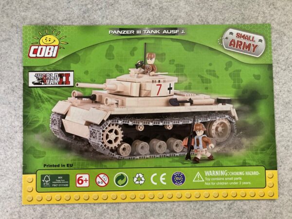 COBI: Instructions: PANZER III TANK AUSF J.