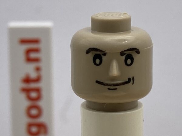 COBI: Figure, Head with Serious Smile Smurk - beige (bezowy)