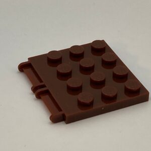 COBI: Hinge Plate 3 x 4 with Pin Holders Extended - dark brown (ciemny braz)