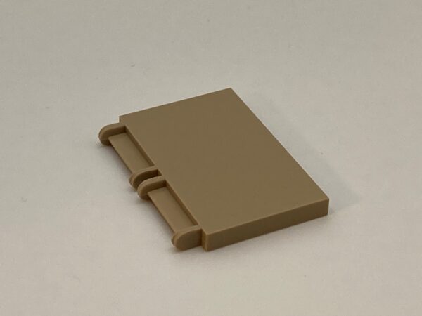 COBI: Hinge Tile 4 x 2 Extended - beige (bezowy)