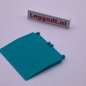 COBI: Hinge Tile, Shutter/Ramp 4 x 4 (Rough Surface) - turquoise (turkus)