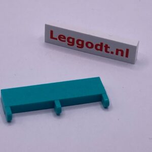 COBI: Hinge Tile 4 x 1 with Pins (Rough Surface) - turquoise (turkus)