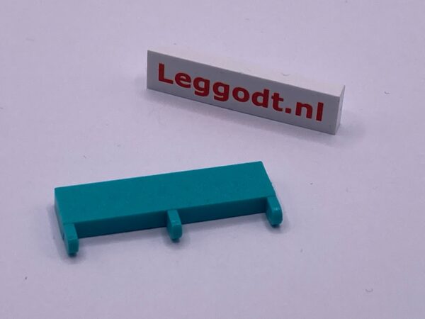 COBI: Hinge Tile 4 x 1 with Pins (Rough Surface) - turquoise (turkus)