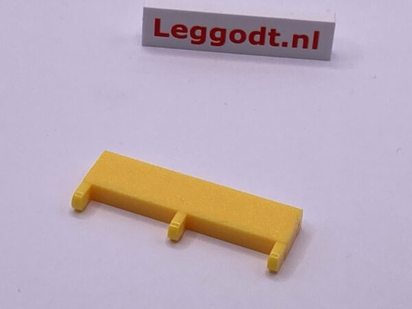 COBI: Hinge Tile 4 x 1 with Pins (Rough Surface) - bright light yellow (jasny jasnozolty)