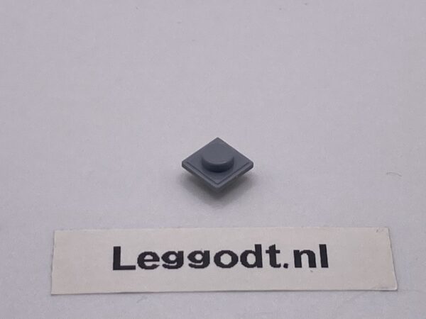 COBI: Plate Thin Modified 1 x 1 Pivot on Both Sides (aka Insert Block) - new grey (nowy szary)