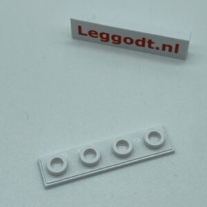 COBI: Plate Thin 1 x 4 (aka Insert Block) - white (bialy)