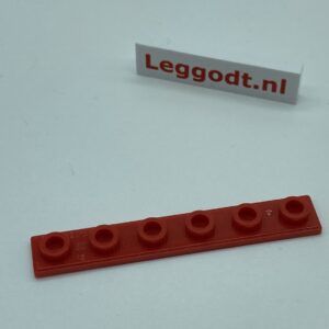 COBI: Plate Thin 1 x 6 (aka Insert Block) - red (czerwony)