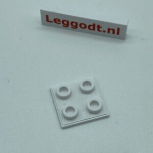 COBI: Plate Thin 2 x 2 (aka Insert Block) - white (bialy)