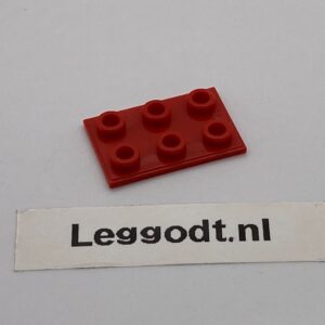 COBI: Plate Thin 2 x 3 (aka Insert Block) - red (czerwony)