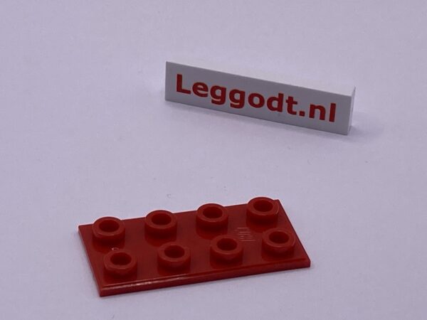 COBI: Plate Thin 2 x 4 (aka Insert Block) - red (czerwony)
