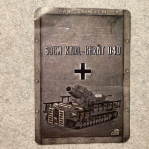 COBI: Books: Game Card 60CM KARL-GERAT