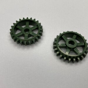 COBI: Technic, Gear 24 Tooth with Pin Connector (Spoked) - dark green military (ciemnozielony wojskowy/militarny)